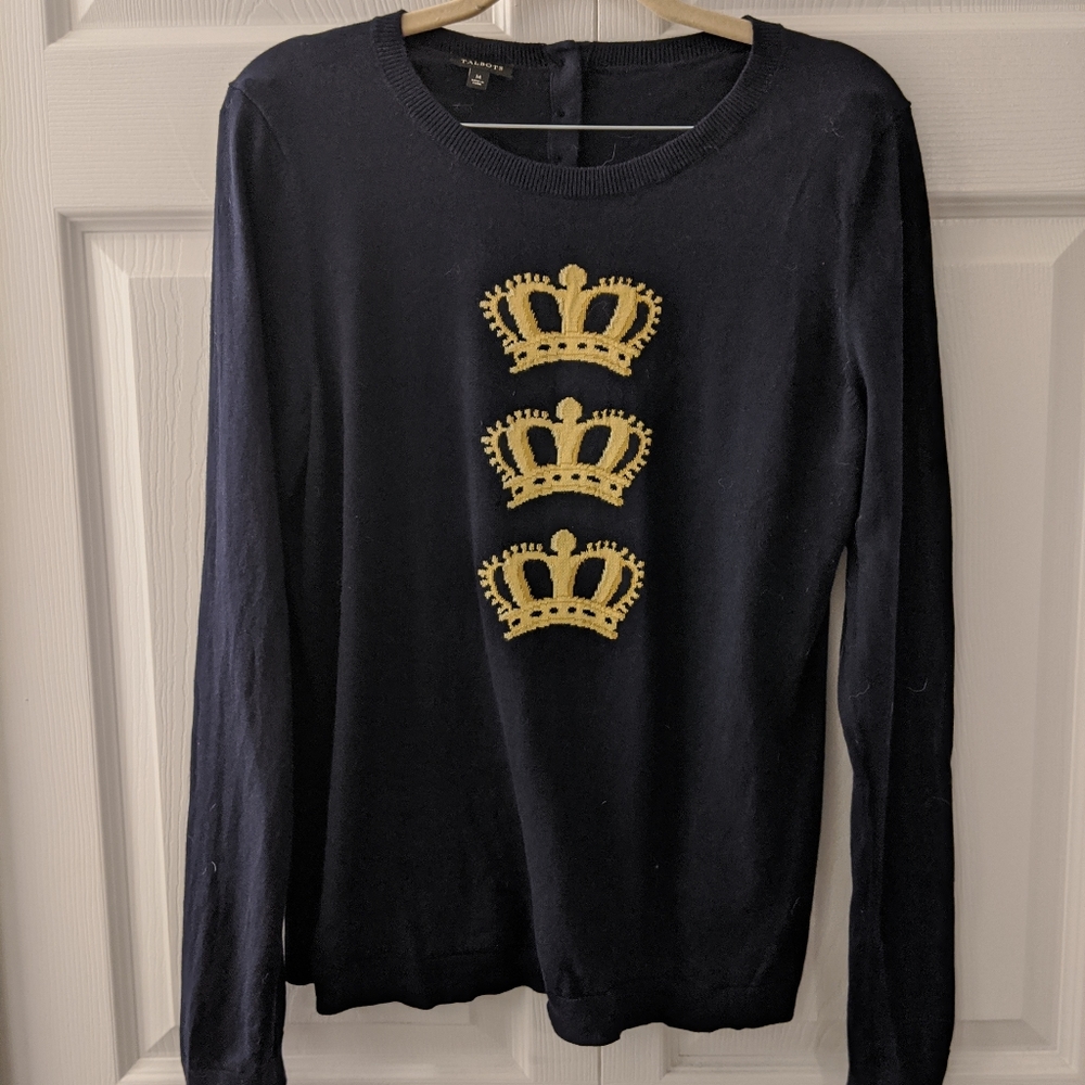 Crown sweater Talbots